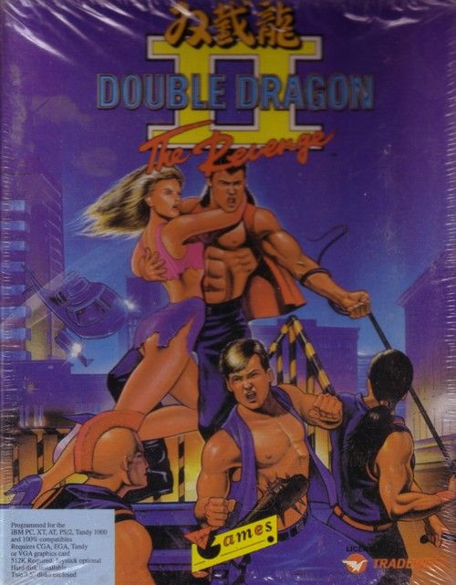 Double Dragon II box art for Sega Mega Drive